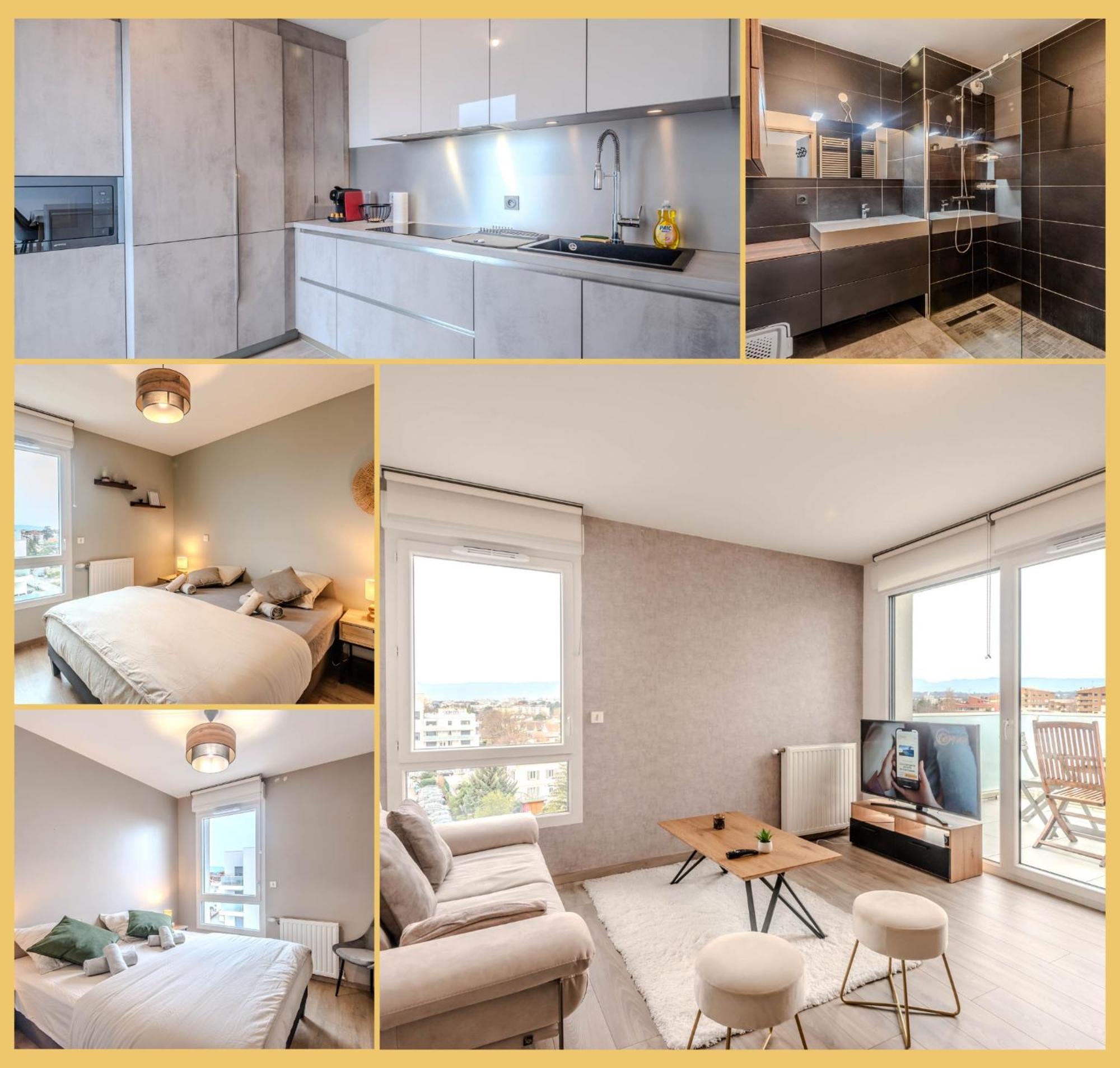 Appart T3 Moderne Ambilly Apartment Exterior photo