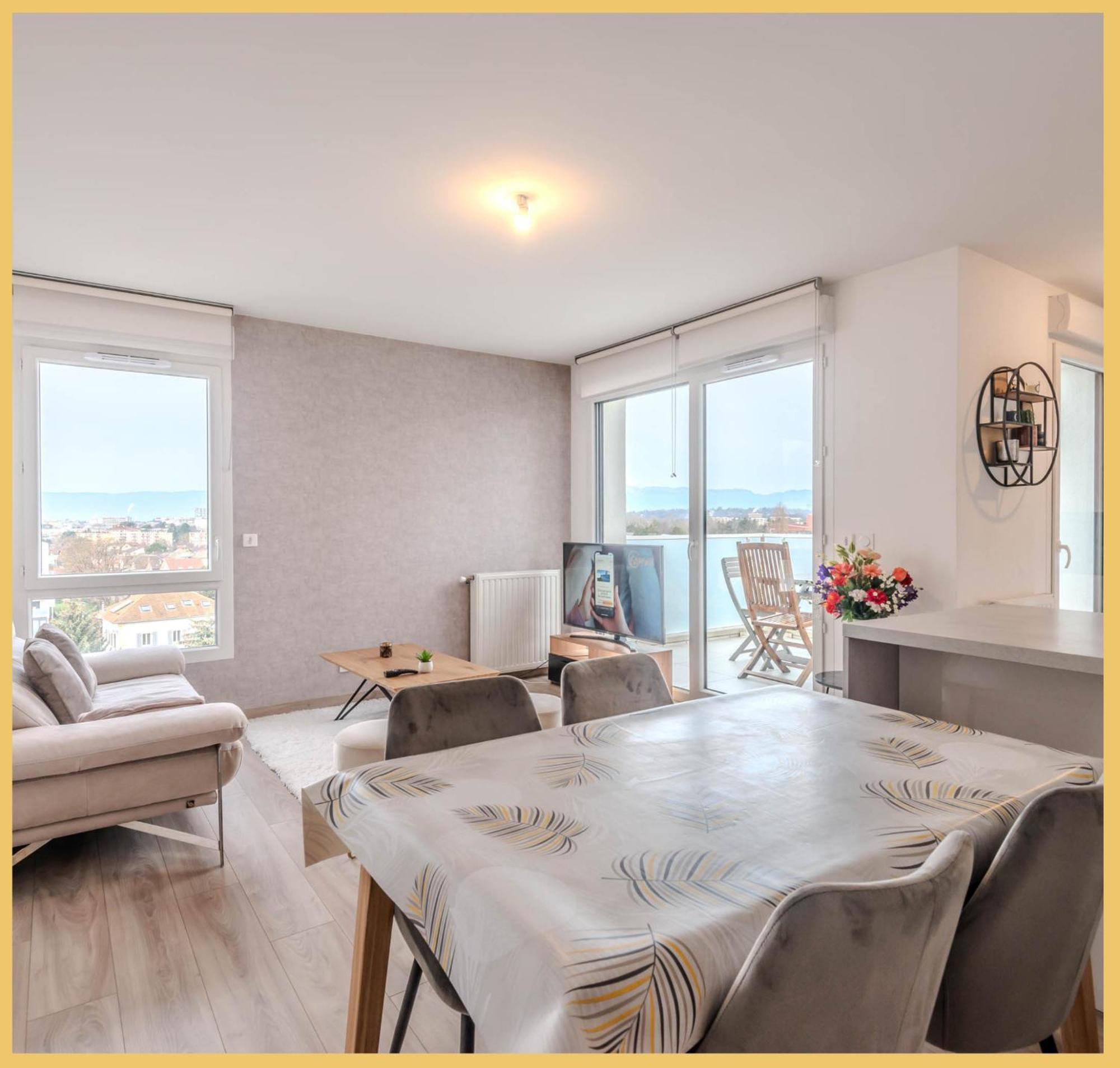 Appart T3 Moderne Ambilly Apartment Exterior photo